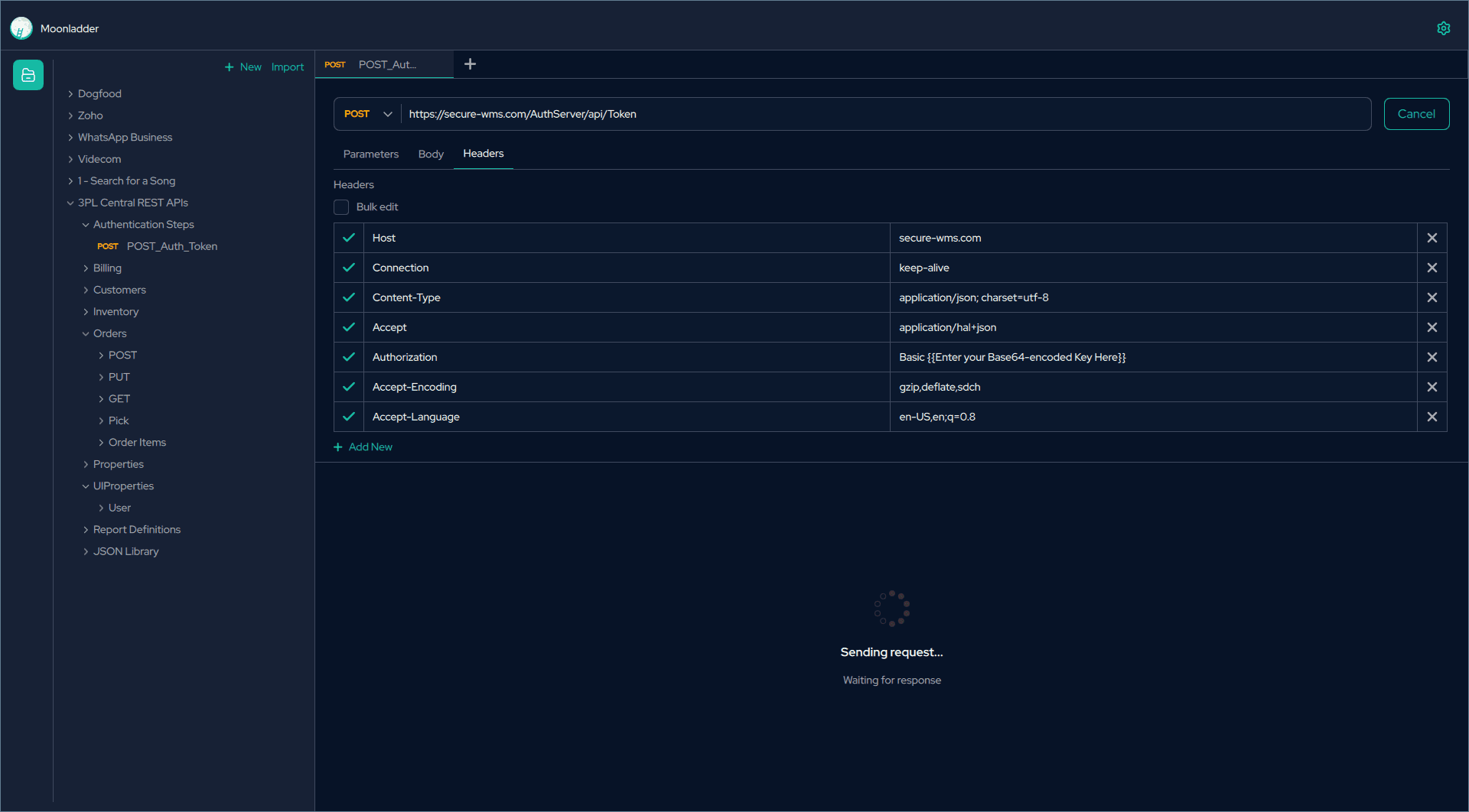 Moonladder interface screenshot